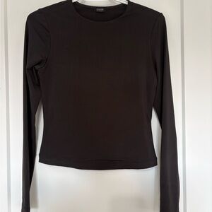 Dynamite Black Long Sleeve Top